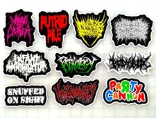 Slam Metal Vinyl Sticker Lot 10 Pack Set 2 Brutal Death Grindcore Metalcore Slam Metal Vinyl Sticker Lot 10 Pack Set 2 Brutal Death Grindcore Metalcore