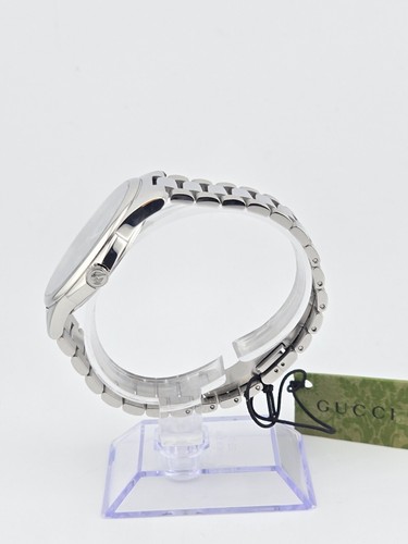 Gucci Men's G-Timeless Stainless Steel Green Dial Watch - YA126369 ($1150 MSRP) - Picture 5 of 13