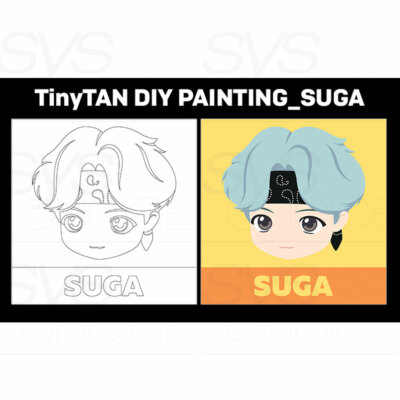BTS TinyTAN Official Authentic Goods DIY Painting Face Ver +