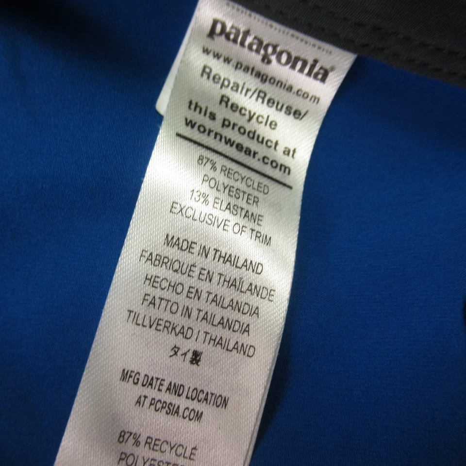 Pantalones Cortos Patagonia Para Hombres 30 Board Shorts Traje de Baño Ligero Bañador Azul Foto 4 de 4