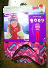 NEW--GIRLS CLIMATE RIGHT BY CUDDLDUDS WARM BASELAYER SET-FLEECE-SIZE S--6/6X