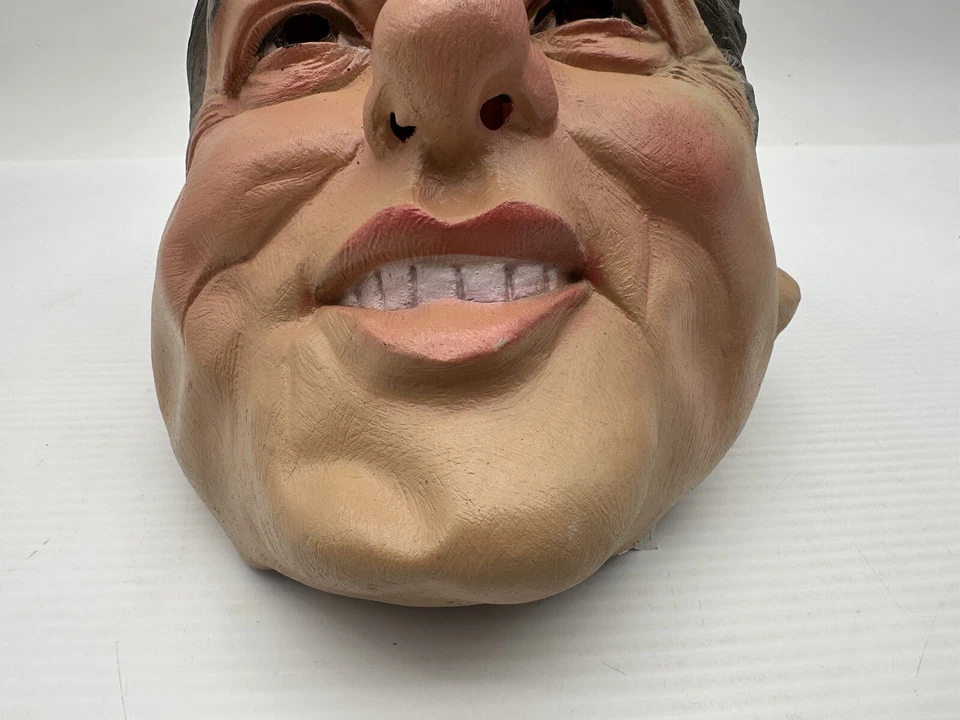 Bill Clinton Mask Soft Vinyl Vintage Cesar 1992 Halloween Costume  - Image 2 of 4