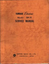 Yamaha Electone Model BK-5 Service Manual / 1st Edition