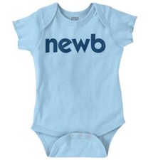 Newb Funny Cute Unisex Shower Gift Idea Newborn Baby Boy Girl Infant Romper