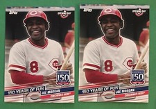 Lot (2) 2019 Topps Opening Day 150 Years of Fun Joe Morgan #YOF12 Reds