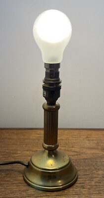 Vintage Messing Tischlampenfuß 18 cm hoch korinthischer Säulenstil