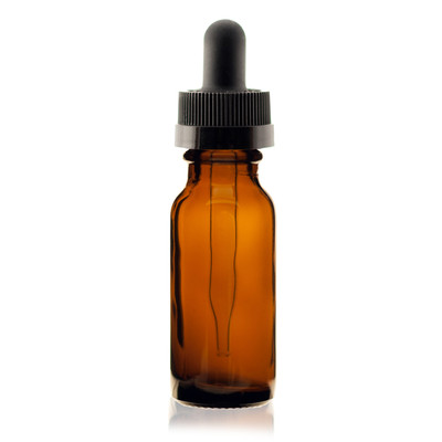 1oz Amber Glass Bottle with Black Dropper - Choose Your Quanity