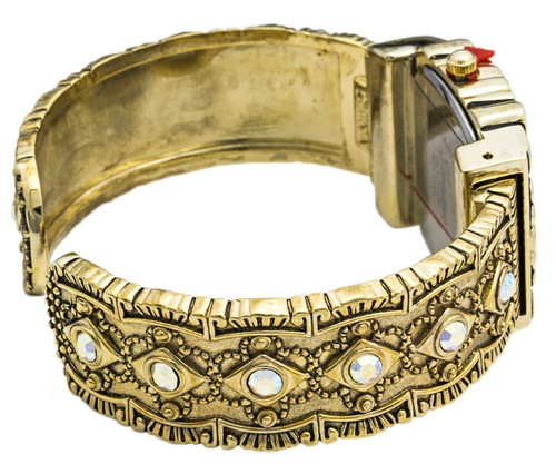 Blekon Collections Quarz Damen 28mm Western Strass Armreif Uhr - Bild 6 von 12