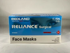 REDLAND RELIANCE Surgical BLUE Ear loop Face Mask (ASTM LEVEL-3) 50 PCS/BOX