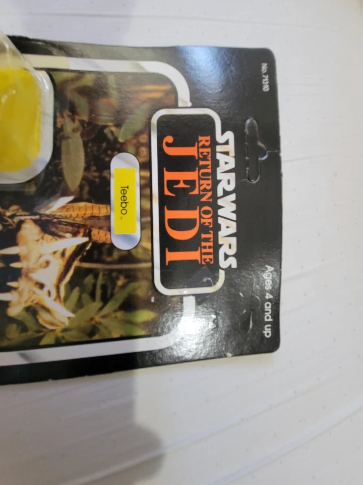 Figura de colección Teebo Star Wars 1984 sin usar, en caja 79 trasera Ewok sellada de fábrica RTOJ Kenner  Foto 4 de 4