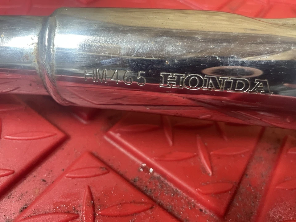 1980 Honda CM200T Twinstar Left Side Exhaust Muffler 18400-465-405 - Image 4 of 4