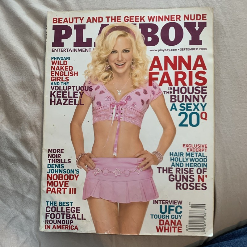 PLAYBOY MAGAZINE SEPTEMBER 2008 ANNA FARIS W/CENTREFOLD UNREAD