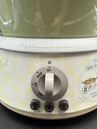 Hamilton Beach 3-in-1 Slow Cooker 33134 Series A2570DJ Bowl 2, 4, & 6 Qt. NO LID - Picture 2 of 19