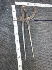 Vintage C. S. Osborne & Co. Adjustable Winged 8-inch Divider Compass USA MADE