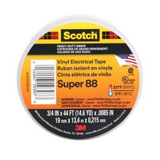Scotch Super 88 Heavy-Duty Grade Electrical Tape: 3/4 in. x 14-2/3 yds. Black 