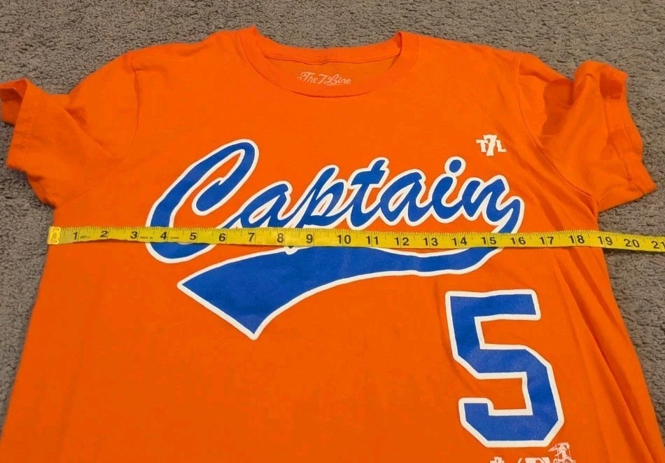 The 7 Line Army New York Mets David Wright Captain Orange T-Shirt Men's Medium - Image 4 of 4