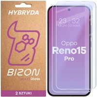 2X Schutzglas FüR Oppo Reno 15 Pro Bizon Displayschutzglas Hybridglas Handyglas