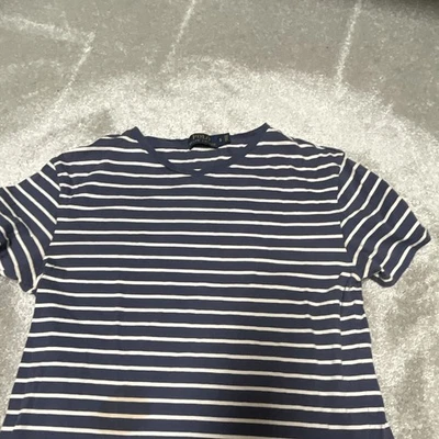 Polo Ralph Lauren Men’s Blue/White Striped Crew Neck T-Shirt, Size S - Image 1 of 4