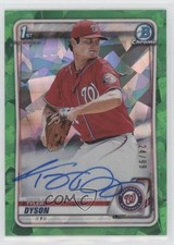 2020 Bowman Chrome Prospect Green Atomic Refractor 24/99 Tyler Dyson Auto 0h6f