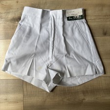 Women  s Vintage Sea Palms By Hartwell Short High Waist White Size 5/6 USA Made