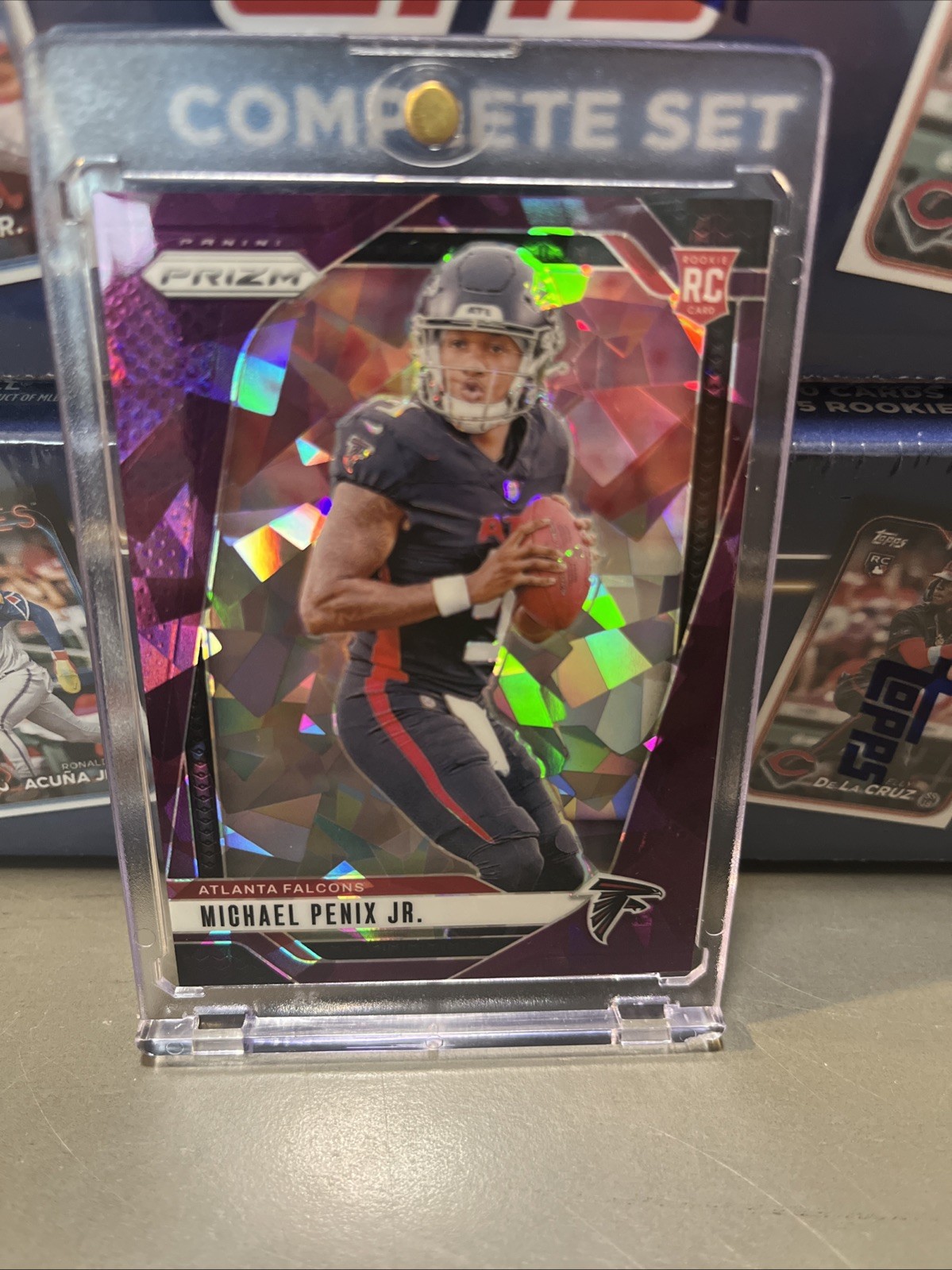 2024 Panini Prizm - Rookies Michael Penix Jr. #378 Purple Ice Prizm /225 (RC)