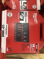 Milwaukee 49-66-7014 Shockwave Impact Duty Drive Sockets - Set of 14, Red
