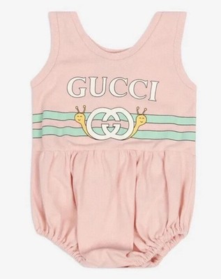 GUCCI Baby Rosa Schnecke All in One Alter 0/3 Monate UVP 175£
