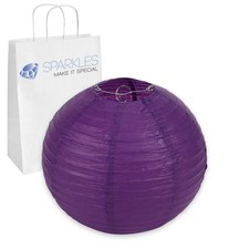 12 pcs 6" inch Chinese Paper Lantern - Purple - Wedding Party Event we