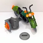 TMNT Turtle Cycle Motorcycle w/ Sidecar Vintage Near Complete Ninja Turtles