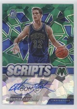 2020 Panini Mosaic Scripts Green Ice Prizm Christian Laettner #SC-CLT Auto zr9