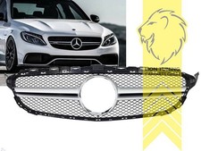 Sportgrill Kühlergrill für Mercedes Benz W205 C-Klasse C450 chrom