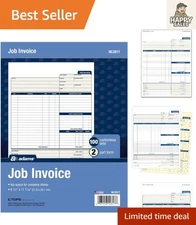 Customizable 2-Part Carbonless Invoice Forms, 100 Sets for Billing Professionals