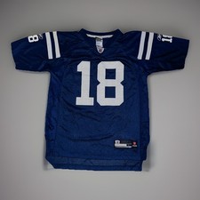 Peyton Manning Indianapolis Colts Vintage Reebok Jersey Kids Large 14-16 Blue