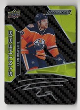 2019-20 Upper Deck Engrained Synthesis Carbon Fiber Autograph Leon Draisaitl !!