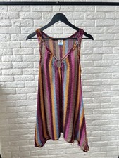 Missoni Italy Multicolor Crochet-Knit Striped Top Women's Size M