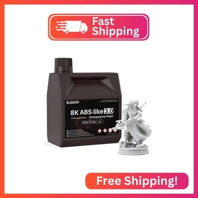 ELEGOO 8K ABS-Like 3D Printer Resin White Smoke 2000g