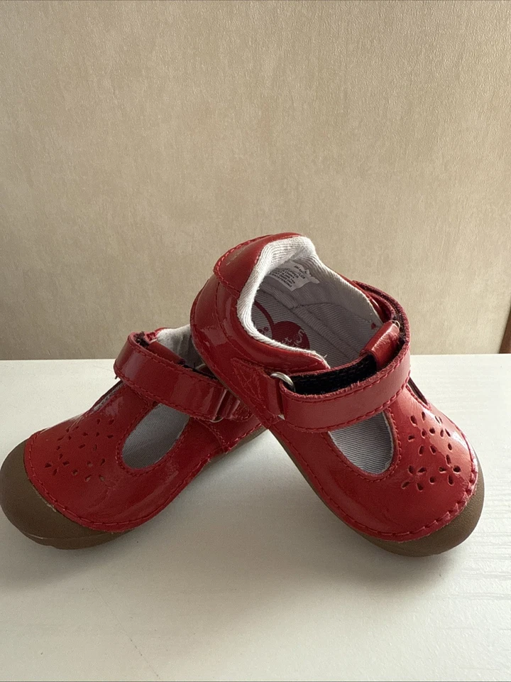 Zapatos de bebé Stride Rite talla 4 Amalie de cuero Foto 3 de 4