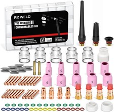 87PCS TIG Welding Torch Accessories Kit with 12 Cups for Various Applications