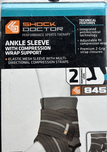 Shock Doctor Ankle Sleeve Compression Wrap Support XL Ankle Size 9.5”- 10” NEW - Picture 3 of 7