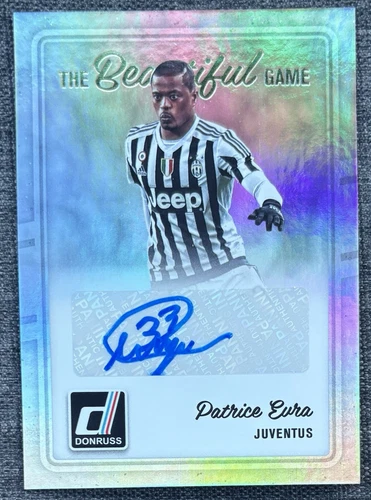 Patrice Evra 2016 Panini Donruss Soccer The Beautiful Game Autograph