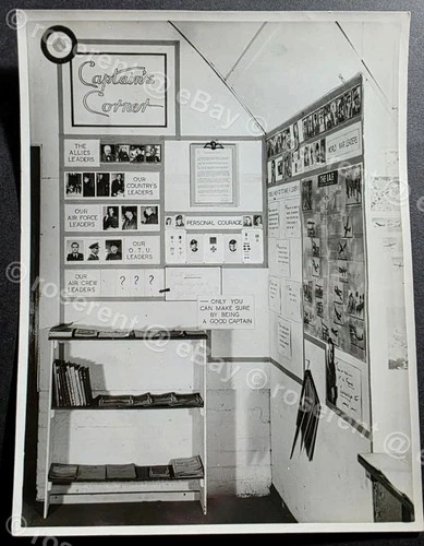 WW2 RAF Intelligence library -pilot Training Captains Corner #2 photo 22 by 16cm