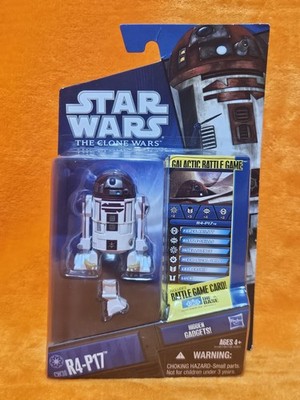 Star Wars Clone Wars R4-P17 Action Figure #CW30 + Galactic Battle Game Card 2010