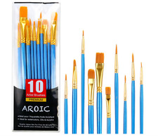 Best Model Miniature Paint Brushes Small Detail Art Paint Brush with Set 10 Pcs