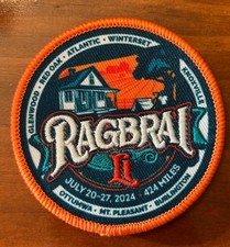 2024 RAGBRAI LI SEW ON PATCH REGISTER'S BICYCLING ACROSS IOWA MINT UNUSED