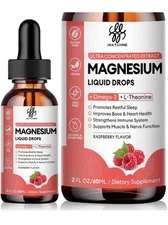 iMATCHME Magnesium Glycinate Citrate & Malate Liquid Drops Raspberry 1000 MG