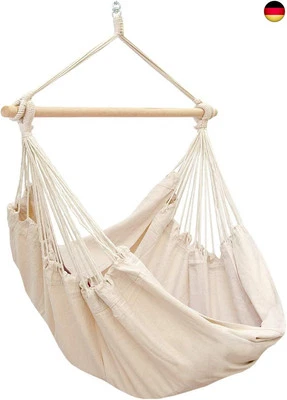 BESUCHE DEN AMANKA-STORE AMANKA XXL Hängesessel 185x130cm - 150kg Belastbar - Gartenmöbel 2 Personen O