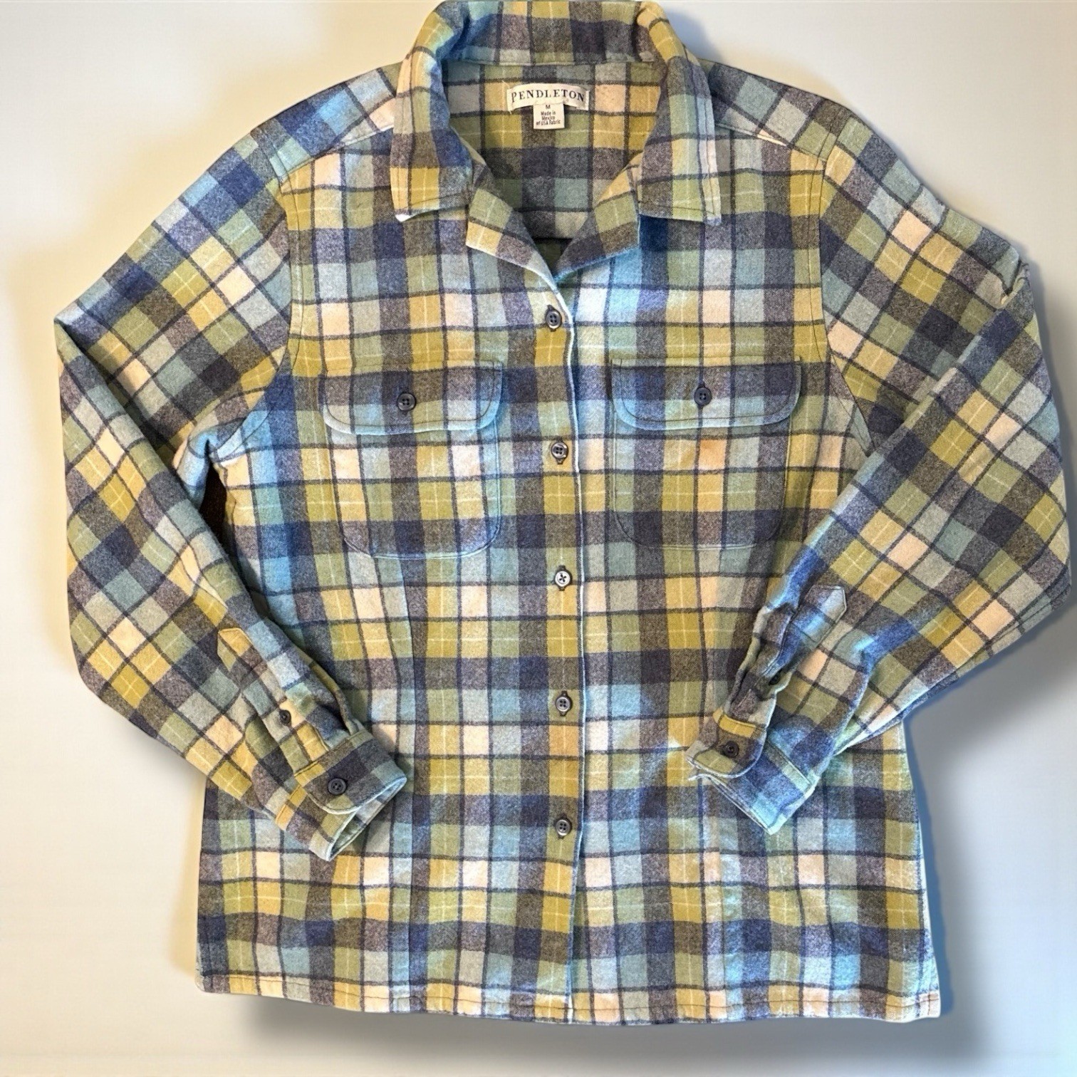 Pendleton Women's Medium Button-Down Wool Long Sl… - image 1