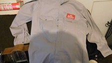 OLD MILWAUKEE WORK SHIRT Beer Delivery Guy Patch Long Sleeve Uniform Medium Size