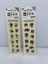 Vintage Set of 2 The Dog Artlist Collection Stickers NEW UNUSED