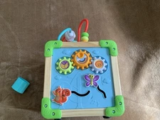 Leap Frog Touch And Learn Wooden Activity Cube Educational Toddler Sensory Toy